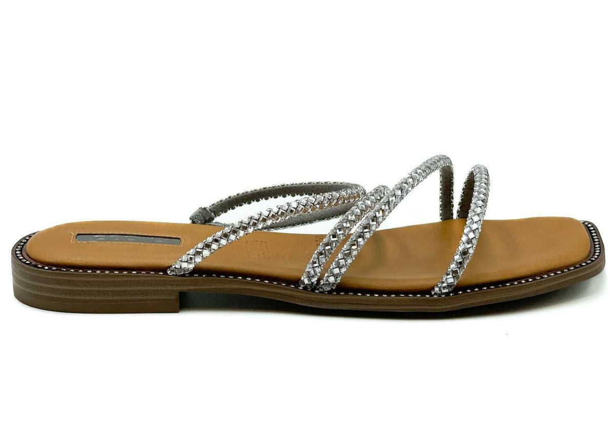 Sandalias con discount piedras de cristal