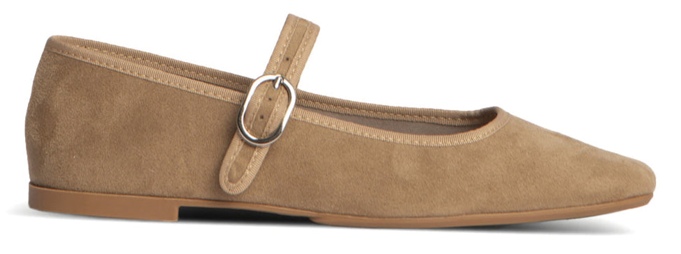 Mary Jane Gamuza Beige