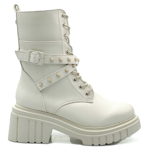 Storm Pearl Combat Boots